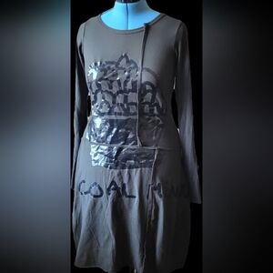 Long Sleeve Dress - Olive Green